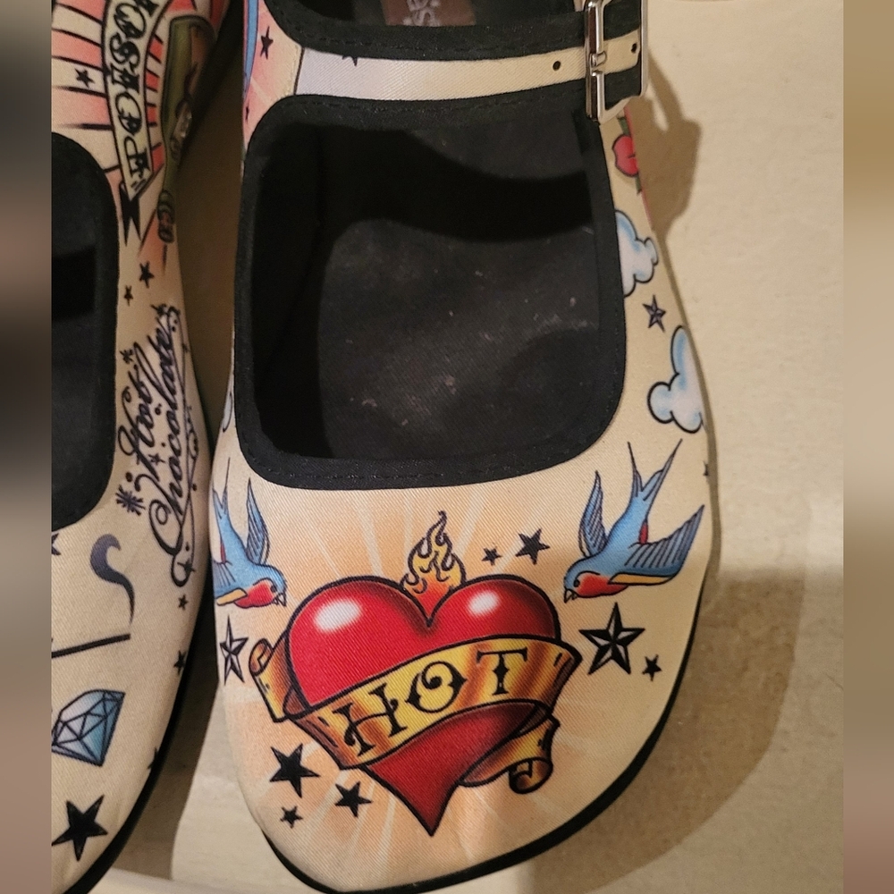 Heart Print Women's Sandals